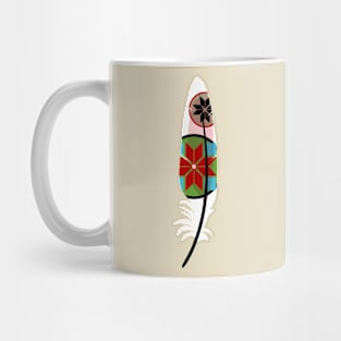 Ethnic Feather Mug